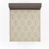 Hexagonal Pattern Abstract Background Fitted Sheet