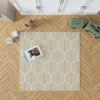 Hexagonal Pattern Abstract Background Rug