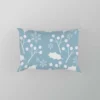 Holly berry Leaves In White Print Pillow Case