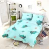 Holly berry Snowflakes Hand Drawn Bedding Set