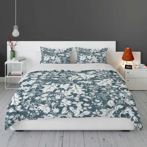 Hollybush Leaf Toile Pattern Bedding Set 1