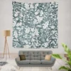 Hollybush Leaf Toile Pattern Wall Tapestry