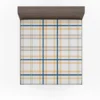 Horizontal Stripe Pattern Checkered Plaid Fitted Sheet