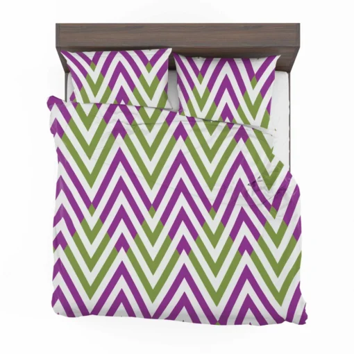 Horizontal Zigzag Chevron Stripes Bedding Set 2