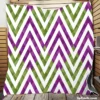 Horizontal Zigzag Chevron Stripes Quilt Blanket