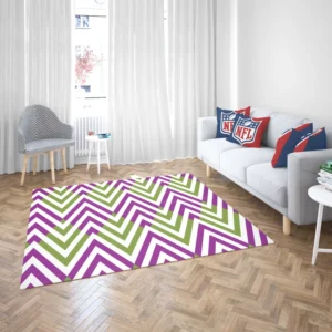 Horizontal Zigzag Chevron Stripes Rug 2