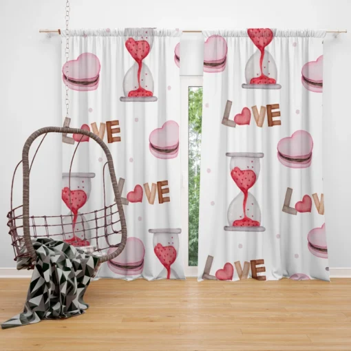 Hourglass Cupcake Design Curtain