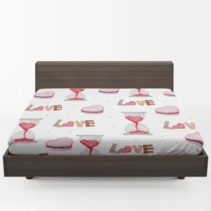 Hourglass Cupcake Design Fitted Sheet 1