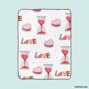 Hourglass Cupcake Design Fleece Blanket 1