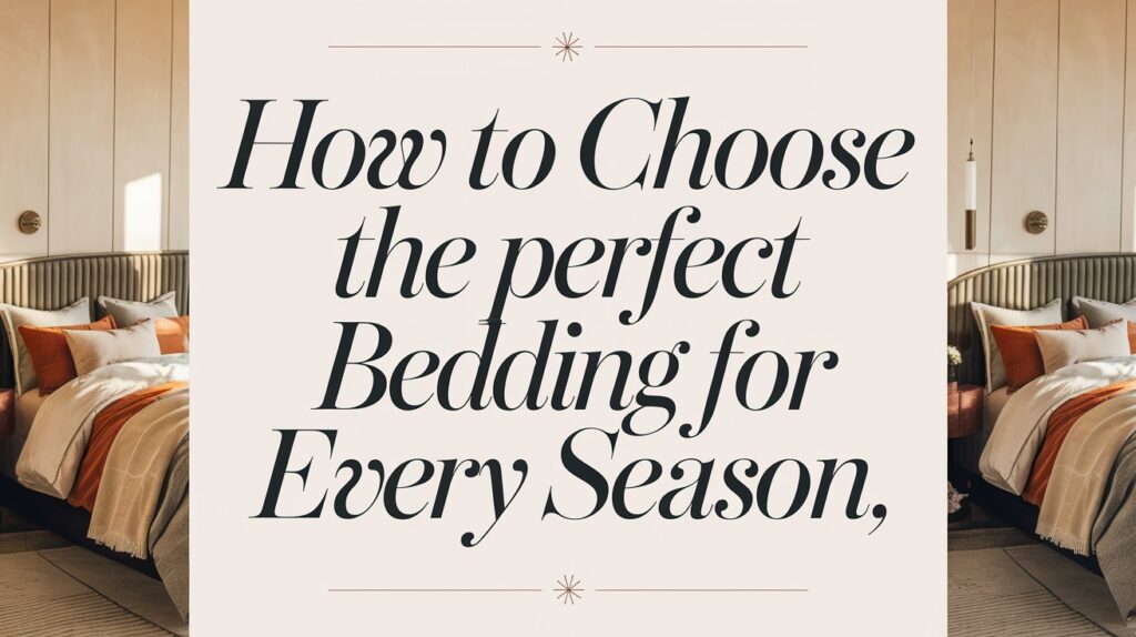 How to Choose the Perfect Bedding for Every Season