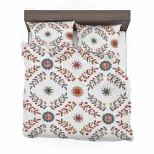 Hungarian Folk Floral Pattern Bedding Set 2