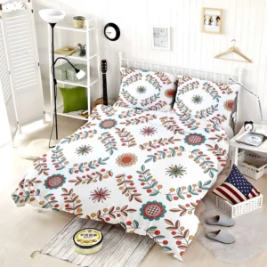 Hungarian Folk Floral Pattern Bedding Set