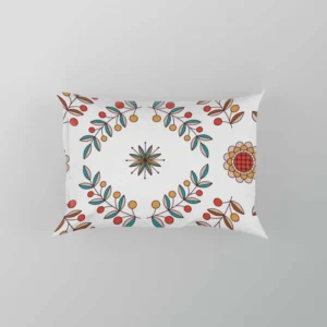 Hungarian Folk Floral Pattern Pillow Case