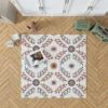 Hungarian Folk Floral Pattern Rug