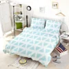 Ice Blue Mini Triangle Bedding Set