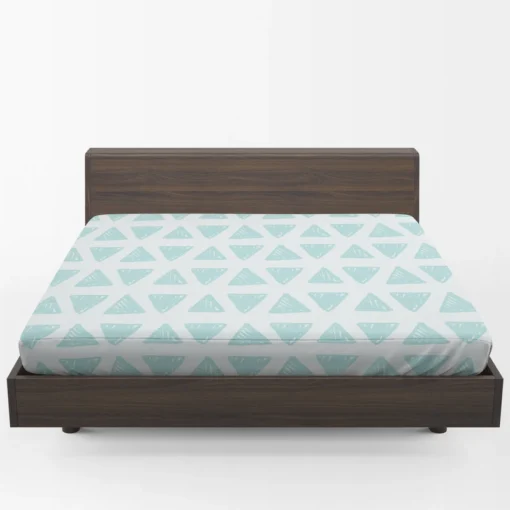 Ice Blue Mini Triangle Fitted Sheet 1