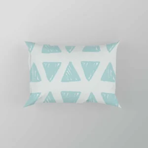 Ice Blue Mini Triangle Pillow Case