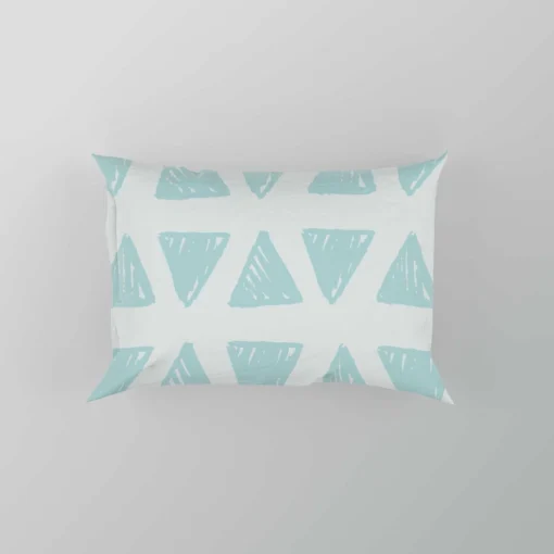 Ice Blue Mini Triangle Pillow Case