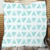 Ice Blue Mini Triangle Quilt Blanket