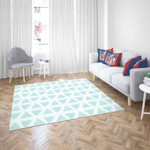 Ice Blue Mini Triangle Rug 2