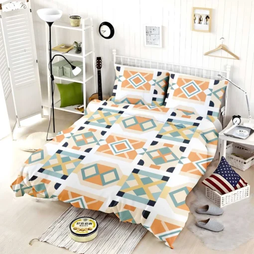 Ikat Arabesque Pattern Bedding Set