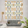 Ikat Arabesque Pattern Wall Tapestry