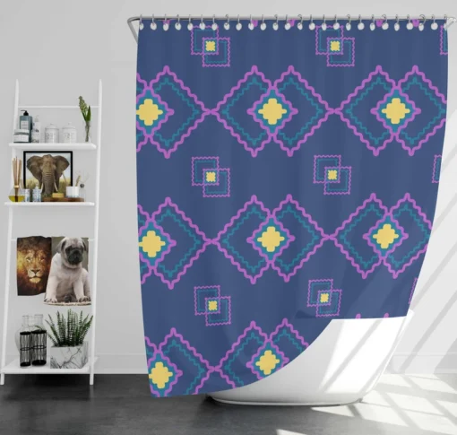 Ikat Ethnic Hungarian Shower Curtain