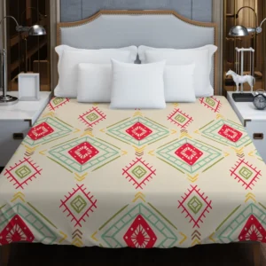 Ikat Ethno Abstract Design Duvet Cover