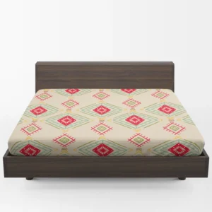 Ikat Ethno Abstract Design Fitted Sheet 1