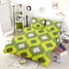 Ikat Geometric Green Pattern Bedding Set