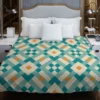 Ikat Geometric Pattern Duvet Cover