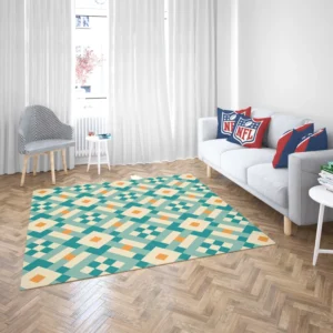 Ikat Geometric Pattern Rug 2