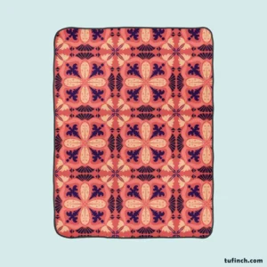 Ikat Indonesian Design Fleece Blanket 1