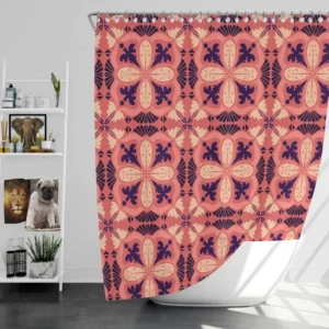 Ikat Indonesian Design Shower Curtain