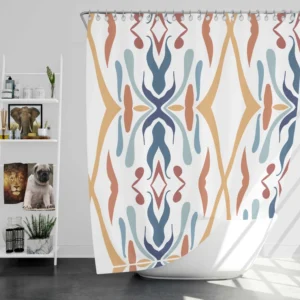 Ikat Tribal Design Shower Curtain