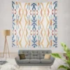 Ikat Tribal Design Wall Tapestry