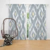 Ikat Tribal Diamond Pattern Curtain