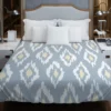 Ikat Tribal Diamond Pattern Duvet Cover