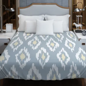 Ikat Tribal Diamond Pattern Duvet Cover