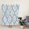 Ikat Tribal Diamond Pattern Fleece Blanket