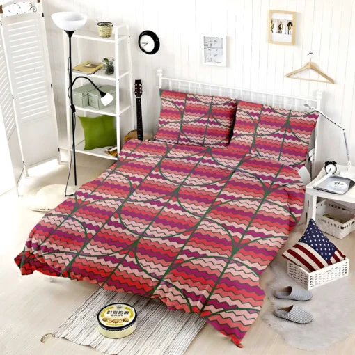 Ikat Zig Zag Design Bedding Set