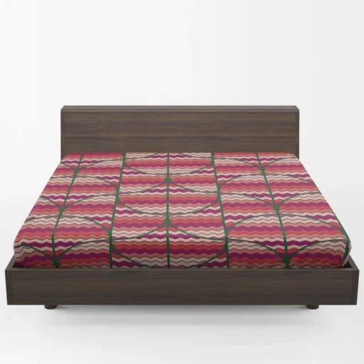 Ikat Zig Zag Design Fitted Sheet 1