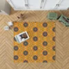 India Ethnic Pattern In Yellow Rug