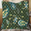 Indian Classic Paisley Design Quilt Blanket