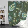 Indian Classic Paisley Design Shower Curtain