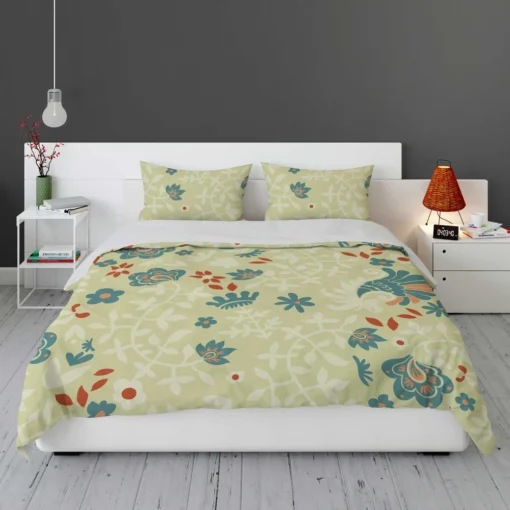 Indian Floral Design Bedding Set 1