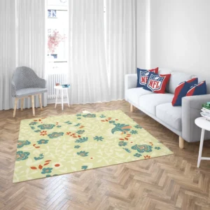 Indian Floral Design Rug 2