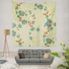 Indian Floral Design Wall Tapestry