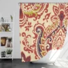 Indian Oriented Damask Design Shower Curtain