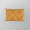 Indian Square Faded Orange Pattern Pillow Case